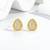 Pure 925 silver royal spark oval earrings for women