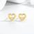 Pure 925 silver dainty love spark earrings for women