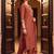 women ethnic motifs embroidered regular thread work liva kurta with trousers & with dupatta