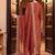 women ethnic motifs embroidered regular thread work liva kurta with trousers & with dupatta