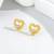 Pure 925 silver dainty love spark earrings for women