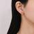 Pure 925 silver dainty love spark earrings for women