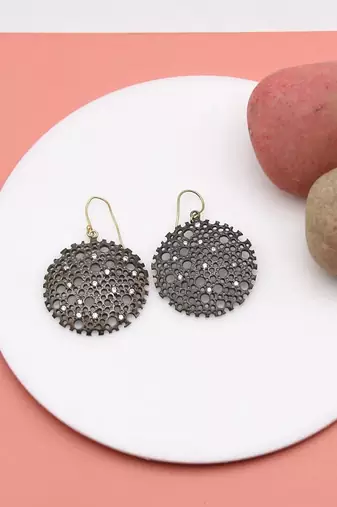 Pure 925 silver naayab earrings for women