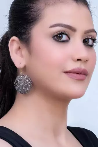 Pure 925 silver naayab earrings for women