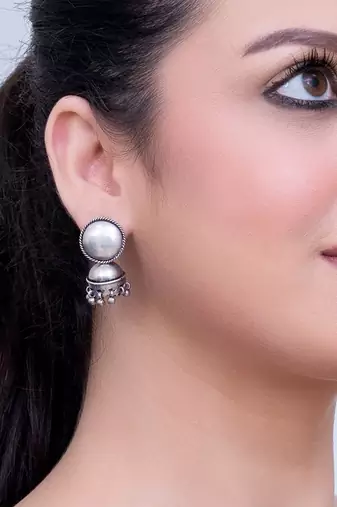 Pure 925 silver noor earrings for women
