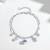 Pure 925 silver travel tales charm bracelet for women