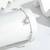 Pure 925 silver butterfly charm bracelet for women