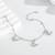 Pure 925 silver butterfly charm bracelet for women