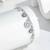 Pure 925 silver evil eye charm bracelet for women