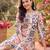 women ethnic motifs printed regular kurta with trousers