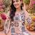 women ethnic motifs printed regular kurta with trousers