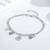 Pure 925 silver evil eye charm bracelet for women