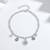 Pure 925 silver evil eye charm bracelet for women