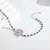 Pure 925 silver sapphire bloom elegance bracelet for women