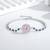 Pure 925 silver sapphire bloom elegance bracelet for women