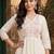 women floral embroidered empire thread work cotton kurta with trousers