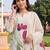 women floral printed regular kurta with trousers & with dupatta