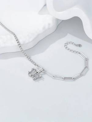 Pure 925 silver butterfly bracelet for women 1