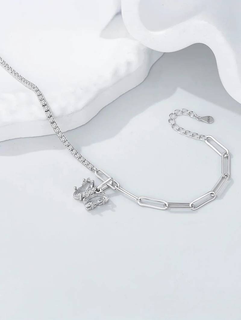 Pure 925 silver butterfly bracelet for women