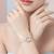 Pure 925 silver lovebirds bracelet for women