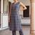 women printed regular cotton kurta with trousers