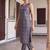 women printed regular cotton kurta with trousers
