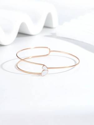 Pure 925 silver rose aura open bracelet for women 1