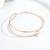 Pure 925 silver rose aura open bracelet for women