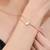 Pure 925 silver rose aura open bracelet for women