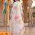 women floral embroidered regular thread work kurta with trousers & with dupatta