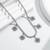 Pure 925 silver tennis flower chain for women
