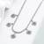 Pure 925 silver tennis flower chain for women
