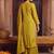 women ethnic motifs embroidered regular thread work kurta with palazzos & with dupatta