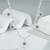 Pure 925 silver tennis flower chain for women