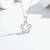Pure 925 silver flower set for women
