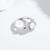 Pure 925 silver flower set for women