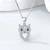 Pure 925 silver owl pendant set for women