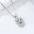Pure 925 silver owl pendant set for women