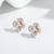 Pure 925 silver gold flower pendant set for women