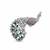 Pure 925 silver majestic peacock brooch