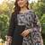 women floral embroidered regular thread work kurta with trousers & with dupatta