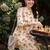women floral printed regular cotton kurta with trousers