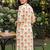 women floral printed regular cotton kurta with trousers