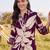women floral printed regular sequinned kurta with trousers