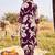 women floral printed regular sequinned kurta with trousers