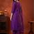 women ethnic motifs embroidered regular thread work liva kurta with trousers & with dupatta