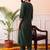 women ethnic motifs embroidered regular thread work liva kurta with trousers & with dupatta