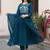 women ethnic motifs embroidered empire thread work cotton kurta with trousers & with dupatta