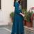women ethnic motifs embroidered empire thread work cotton kurta with trousers & with dupatta