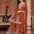 women ethnic motifs embroidered regular kurta with sharara & with dupatta